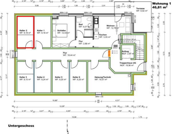 Wohnung 2 - Keller